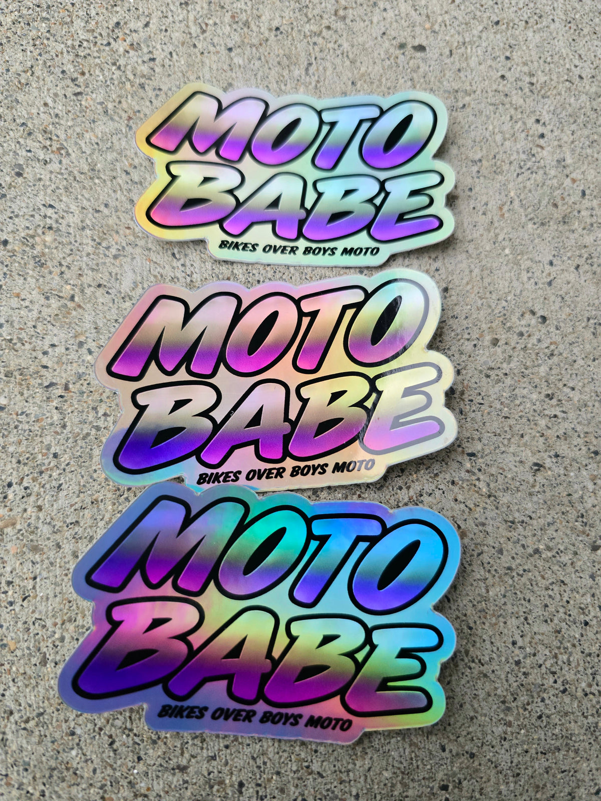 BOBM Moto Babe Holo Sticker