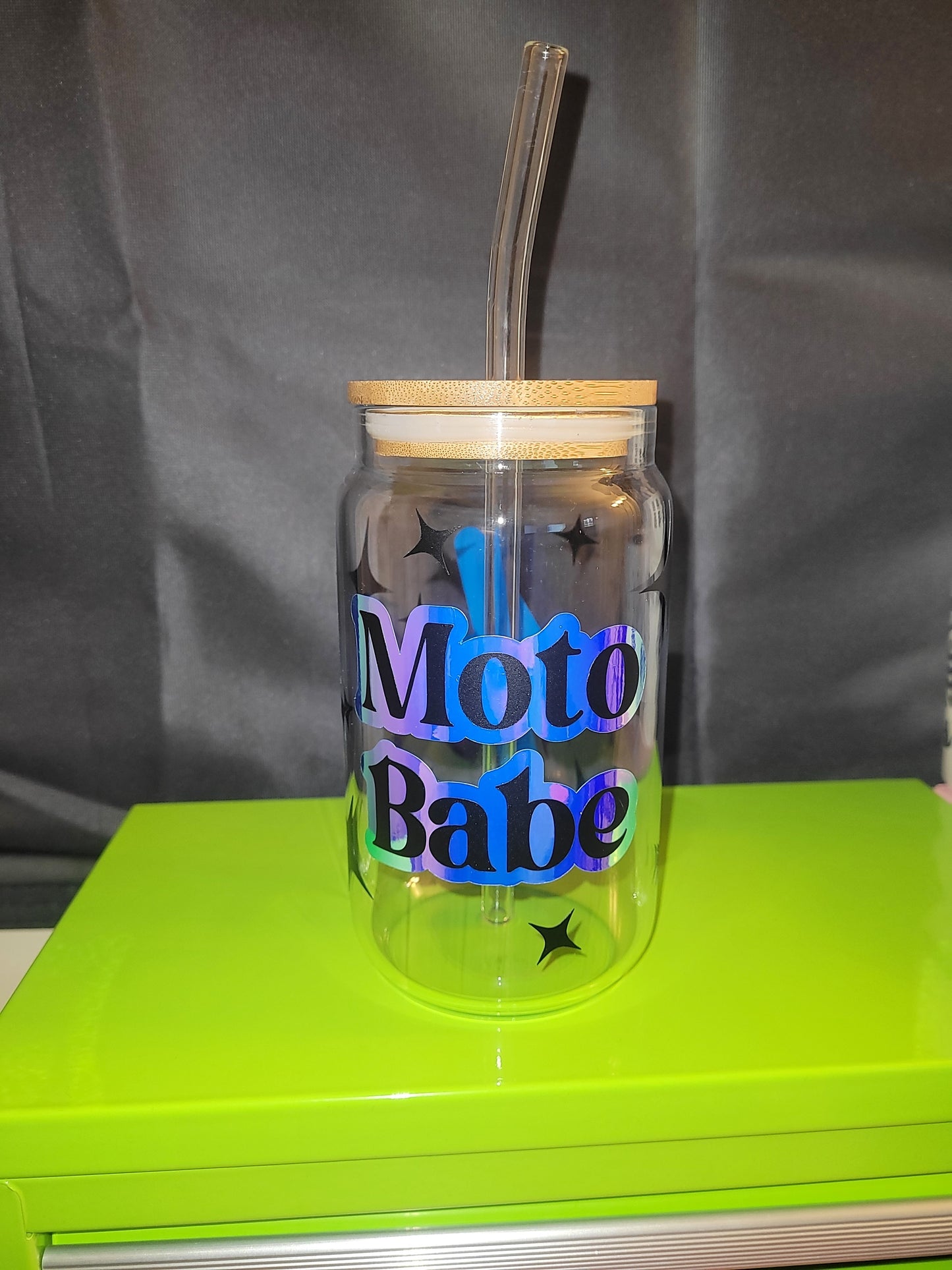 Moto Babe Glass Tumbler